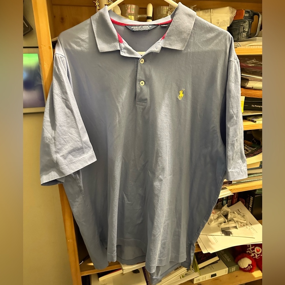 Ralph Lauren Men's Light Blue Polo Shirt